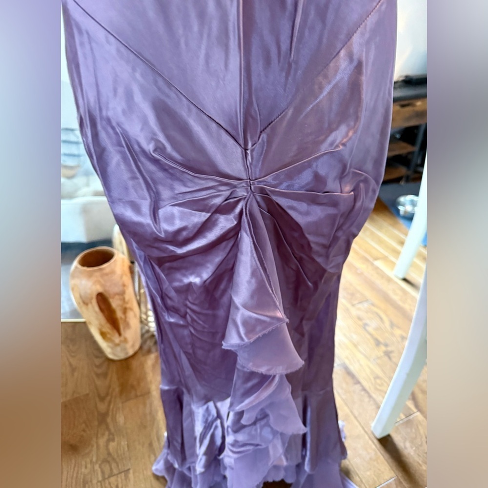 Urban Girl Nites Lavender Satin Dress size 11/12 Cocktail Prom - Picture 15 of 15